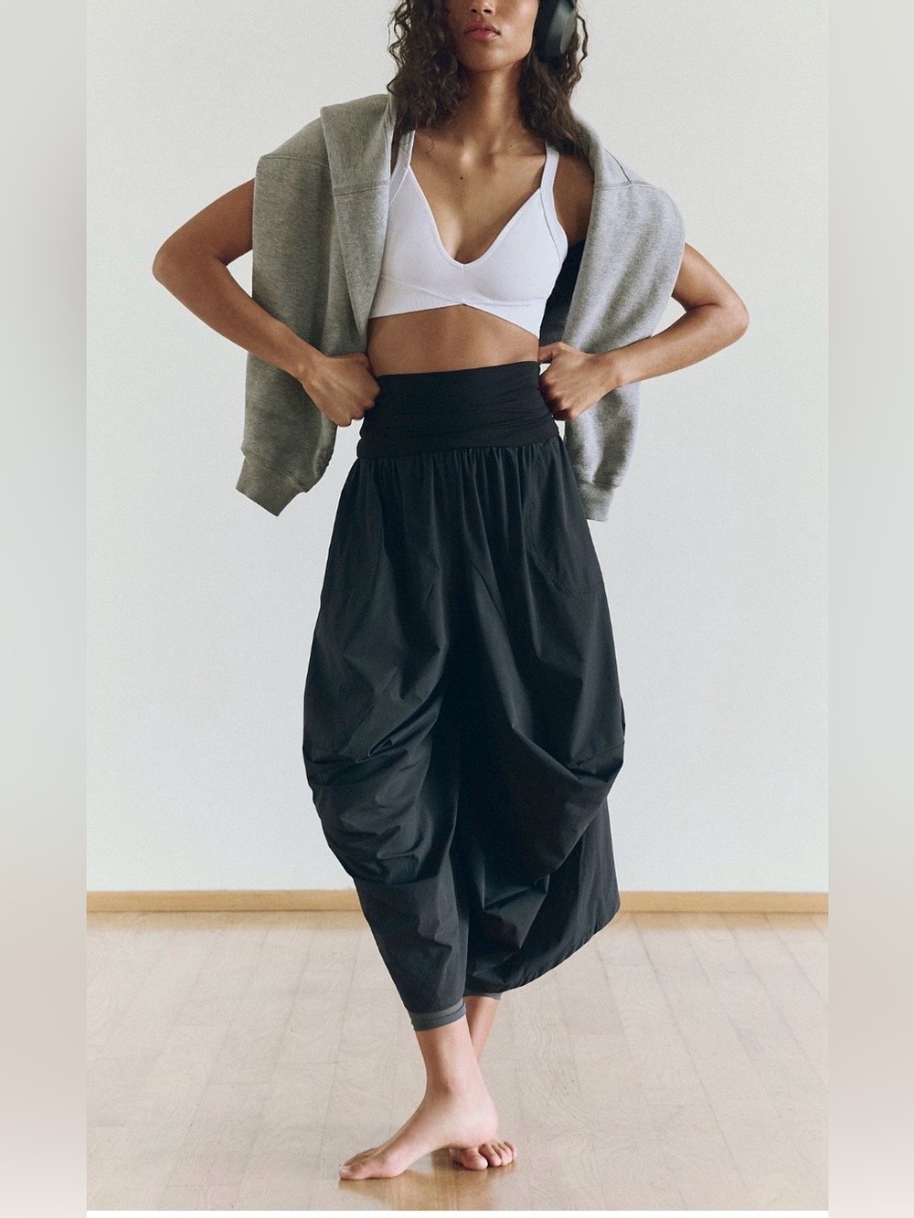 Free People Way Back Convertible Jumpsuit XS Black NWOT Never Worn